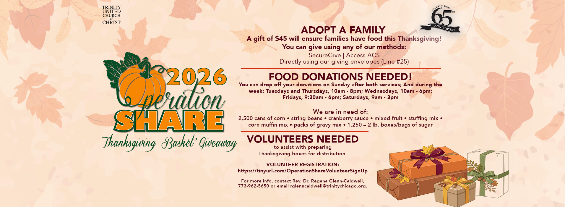 Operation Share 2026 Thanksgiving Basket Giveaway